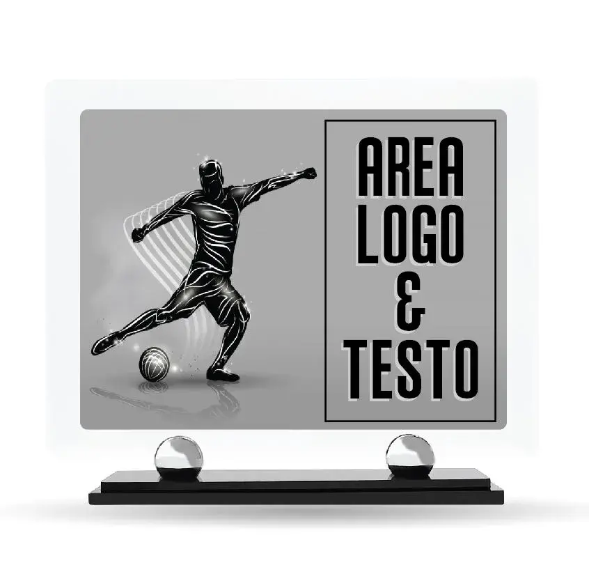 Targa calcio area testo