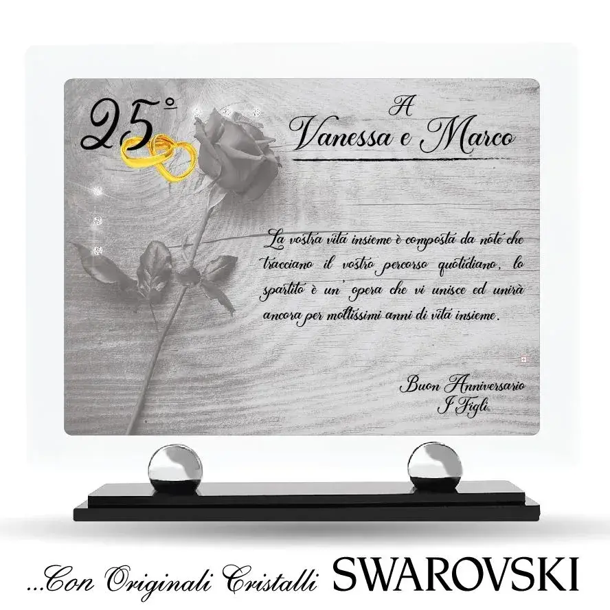 Targhe con cristalli Swarovski